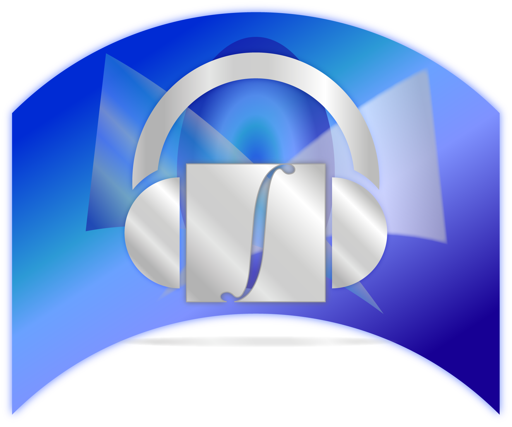 AUDIO LOGO blue bg